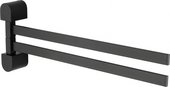 Полотенцедержатель поворотный Wonzon & Woghand Carbon, чёрный матовый WW-7731