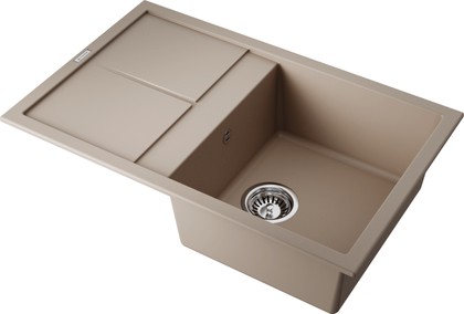 Кухонная мойка Omoikiri Sumi 79-PL с крылом, tetogranit, бежевый 4993664