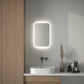Зеркало с матированием и LED-подсветкой Defesto, 17W, 40x60см, без выключателя, нейтральный белый свет DF 3802