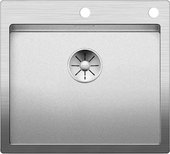 Кухонная мойка Blanco Claron 500-IF/A, отводная арматура, матовая сталь 523393