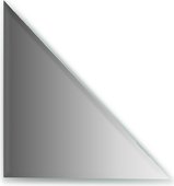 Зеркальная плитка Evoform Refractive с фацетом 10мм, треугольник 30х30см, серебро BY 1518