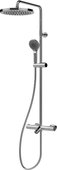 Душевая система Bossini Elios d250 2jet, термостат для ванны, хром L10402.1.030