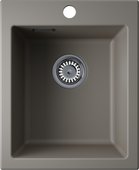 Кухонная мойка Omoikiri Omishima 41 DG Matt Natceramic, врезной монтаж, dust grey матовый 4997548