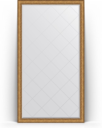 Зеркало Evoform Exclusive-G Floor 1090x1980 пристенное напольное, с гравировкой, в багетной раме 73мм, медный эльдорадо BY 6346