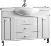 Тумба с раковиной Санта Монарх Classic 1200, напольная, белый 700106+Classic120