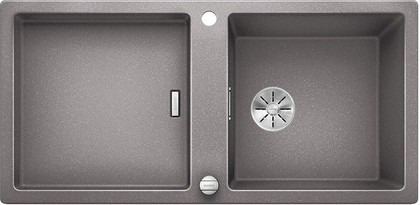 Кухонная мойка Blanco Adon XL 6S, клапан-автомат, алюметаллик 523606