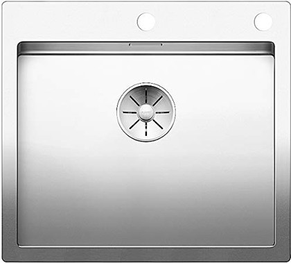 Кухонная мойка Blanco Claron 500-IF/A, клапан-автомат, полированная сталь 521633