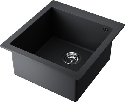 Кухонная мойка Omoikiri Bosen 47-BL, Tetogranit, чёрный 4993586