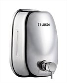Дозатор жидкого мыла Losdi Blinder 1.7л, настенный, глянцевый металл CJ-1009I-L