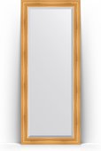 Зеркало Evoform Exclusive Floor 840x2040 пристенное напольное, с фацетом, в багетной раме 99мм, травлёное золото BY 6127