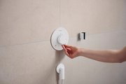 Шланговое подсоединение Hansgrohe FixFit Fine S, с клапаном обратного тока, матовый белый 28882700