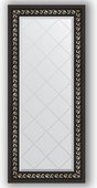 Зеркало Evoform Exclusive-G 550x1240 с гравировкой, в багетной раме 81мм, чёрный ардеко BY 4053