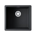Кухонная мойка Omoikiri Kata 44-U-BL, Artgranit, чёрный 4993403