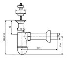 Сифон для раковины Sanit пластиковый 609/1 G1 1/4"х32мм 31.002.00..0000
