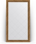 Зеркало Evoform Exclusive-G Floor 1140x2040 пристенное напольное, с гравировкой, в багетной раме 101мм, вензель бронзовый BY 6371