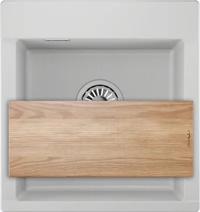 Кухонная мойка Granula Estetica ES-4701, 470x500, кварц, Арктик 4701, АРКТИК