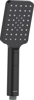 Ручной душ Aquatek Лира Select 80, 3jet, ABS-пластик, чёрный матовый AQ2005MB