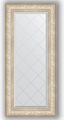 Зеркало Evoform Exclusive-G 600x1300 с гравировкой, в багетной раме 109мм, виньетка серебро BY 4082