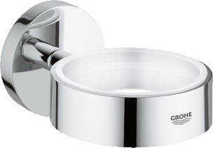 Держатель для стакана, мыльницы или дозатора жидкого мыла настенный хромированный Grohe Essentials 40369000
