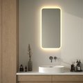 Зеркало с матированием и LED-подсветкой Defesto, 28W, 50x100см, без выключателя, тёплый белый свет DF 3815