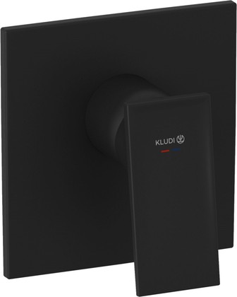 Смеситель для душа Kludi Decus встраиваемый, SLIM.BOX, чёрный матовый 547553975