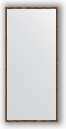 Зеркало Evoform Definite 680x1480 в багетной раме 26мм, витая бронза BY 1107