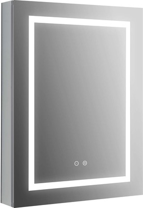 Шкаф зеркало для ванной Aquatek круговая подсветка, 600x800x133 AQ7604-MLC