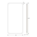 Зеркало с матированием и LED-подсветкой Defesto, 28W, 50x100см, без выключателя, нейтральный белый свет DF 3805