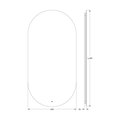 Зеркало Defesto Opti 60x120, LED подсветка, ИК-выключатель, нейтральный белый свет DF 2906R