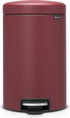 Бак для мусора Brabantia Newicon 12л, с педалью, минерально-бордовый 115820