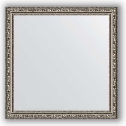 Зеркало Evoform Definite 740x740 в багетной раме 56мм, виньетка состаренное серебро BY 3232
