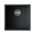 Кухонная мойка Omoikiri Bosen 44-U-BL, Tetogranit, чёрный 4993595