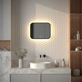 Зеркало с окантовкой Defesto Aura 50x40, LED подсветка, сенсорный выключатель, тёплый белый свет DF 2971SH