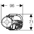 Впускной клапан бачка унитаза Geberit Impuls 360, 3/8", нижняя подводка 281.207.00.1