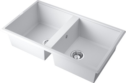 Кухонная мойка Omoikiri Tedori 86-2-WH Tetogranit, белый 4993927