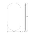Зеркало Defesto Opti 40x80, LED подсветка, без выключателя, тёплый белый свет DF 2912