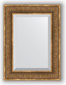 Зеркало Evoform Exclusive 590x790 с фацетом, в багетной раме 101мм, вензель бронзовый BY 3396