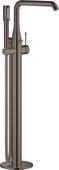 Смеситель для ванны Grohe Essence напольный, внешняя часть, тёмный графит глянцевый 23491A01