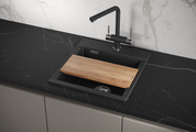 Кухонная мойка Granula Estetica ES-4701, 470x500, кварц, Чёрный 4701, ЧЁРНЫЙ