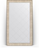 Зеркало Evoform Exclusive-G Floor 1150x2050 пристенное напольное, с гравировкой, в багетной раме 109мм, виньетка серебро BY 6376