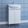 Тумба с раковиной Санта Родос Уют 500, напольная, белый 206021+Уют50