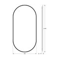 Зеркало с окантовкой Defesto Aura 50x100, LED подсветка, без выключателя, нейтральный белый свет DF 2924