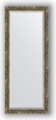 Зеркало Evoform Exclusive 630x1530 с фацетом, в багетной раме 70мм, старое дерево с плетением BY 3564