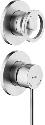 Смеситель для душа Nobili Sole на 2 отв., внешняя часть, шлифованный хром WE81102/1SOIX