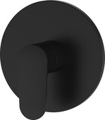 Смеситель для душа Aquatek Ника, внешняя и скрытая часть, матовый чёрный AQ1866MB