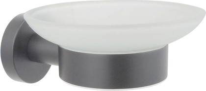 Мыльница Aquatek Вега настенная, оружейная сталь AQ4003BGM