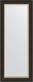 Зеркало Evoform Definite 540x1340 в багетной раме 71мм, чёрное дерево с золотом BY 3928