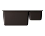 Кухонная мойка Omoikiri Kata 55-2-U-ES, с двумя чашами, подстольный монтаж, Artgranit, espresso 4997500
