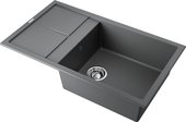 Кухонная мойка Omoikiri Sumi 86-PL с крылом, tetogranit, платина 4993651