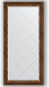 Зеркало Evoform Exclusive-G 760x1580 с гравировкой, в багетной раме 88мм, римская бронза BY 4277